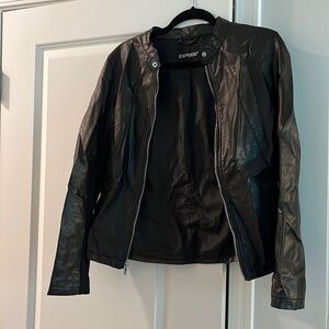 Express Black Leather Jacket